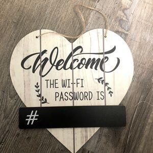 Welcome wifi password